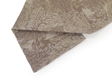 画像をギャラリービューアに読み込む, 洗える着物 コーディネート4点セット (着物・帯・帯揚げ・帯締め) 袷 L 赤紫 笹蔓柄 きもの ベージュ 花柄 帯