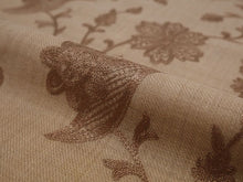 画像をギャラリービューアに読み込む, ストール ベージュ地 ブラウン 更紗柄 ウール 刺繍 フリーサイズ 大判 秋冬に さっと羽織るだけで華やか 着物や羽織・コートの上に ギフトにも