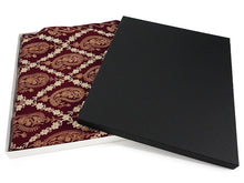 画像をギャラリービューアに読み込む, ストール ワインレッド地 ブラウン ベージュ 更紗柄 ウール 刺繍 フリーサイズ 大判 秋冬に さっと羽織るだけで華やか 着物や羽織・コートの上に ギフトにも