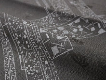 画像をギャラリービューアに読み込む, 帯揚げ 帯締め セット 正絹 カジュアル向き 丸組 グレー 幾何学柄 吹き寄せ地紋 帯あげ ブラウン 帯〆 コーディネートのワンポイントに