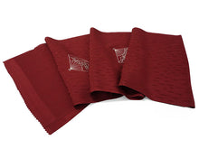 画像をギャラリービューアに読み込む, 帯揚げ 帯締め セット 正絹 カジュアル向き 丸組 レッド 扇柄 かすれ縞地紋 帯あげ 深紅 帯〆 コーディネートのワンポイントに