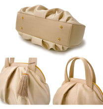 画像をギャラリービューアに読み込む, 着物 バッグ 岩佐 バルーンバッグ 3色 ベージュ ブルーグリーン パープルグレー 上品 おしゃれ IWASA 高級 フォーマル カジュアル