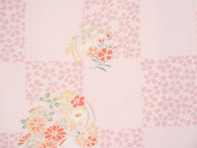 画像をギャラリービューアに読み込む, 羽織 仕立て上がり ピンク地 市松 桜 はおり 長羽織 洗える レディース ロング丈 ひざ下 長め 春 秋 冬 カーディガン 女性