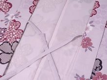 画像をギャラリービューアに読み込む, 羽織 仕立て上がり 薄紫地 桜 はおり 長羽織 洗える レディース ロング丈 ひざ下 長め 春 秋 冬 カーディガン 女性