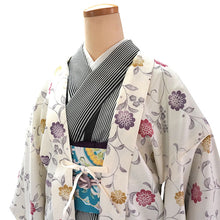 画像をギャラリービューアに読み込む, 羽織 仕立て上がり クリーム地 更紗 はおり 長羽織 洗える レディース ロング丈 ひざ下 長め 春 秋 冬 カーディガン 女性