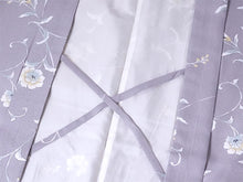 画像をギャラリービューアに読み込む, 羽織 仕立て上がり 薄紫地 花唐草 はおり 長羽織 洗える レディース ロング丈 ひざ下 長め 春 秋 冬 カーディガン 女性
