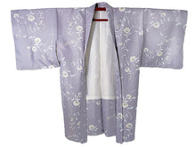 画像をギャラリービューアに読み込む, 羽織 仕立て上がり 薄紫地 花唐草 はおり 長羽織 洗える レディース ロング丈 ひざ下 長め 春 秋 冬 カーディガン 女性