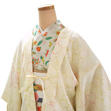 画像をギャラリービューアに読み込む, 羽織 仕立て上がり クリーム地 花柄 はおり 長羽織 洗える レディース ロング丈 ひざ下 長め 春 秋 冬 カーディガン 女性
