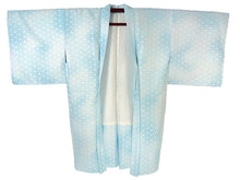 画像をギャラリービューアに読み込む, 羽織 仕立て上がり 水色地 麻の葉 花柄 はおり 長羽織 洗える レディース ロング丈 ひざ下 長め 春 秋 冬 カーディガン 女性