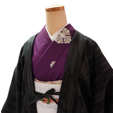 画像をギャラリービューアに読み込む, 羽織 仕立て上がり 黒地 矢絣 はおり 長羽織 洗える レディース ロング丈 ひざ下 長め 春 秋 冬 カーディガン 女性