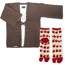 画像をギャラリービューアに読み込む, 2025新春福袋 日本の冬 あったか 福袋 2点 セット ( 半纏、足袋ソックス ) 内側ボア はんてん あったかグッズ 半纏 リラックスウェア