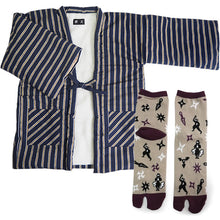 画像をギャラリービューアに読み込む, 2025新春福袋 日本の冬 あったか 福袋 2点 セット ( 半纏、足袋ソックス ) 内側ボア はんてん あったかグッズ 半纏 リラックスウェア