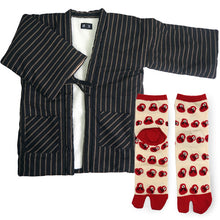 画像をギャラリービューアに読み込む, 2025新春福袋 日本の冬 あったか 福袋 2点 セット ( 半纏、足袋ソックス ) 内側ボア はんてん あったかグッズ 半纏 リラックスウェア