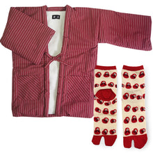 画像をギャラリービューアに読み込む, 2025新春福袋 日本の冬 あったか 福袋 2点 セット ( 半纏、足袋ソックス ) 内側ボア はんてん あったかグッズ 半纏 リラックスウェア