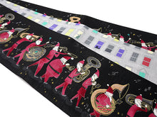 画像をギャラリービューアに読み込む, 半幅帯 WAKKA 単品 黒 サンタパレード 半巾帯 リバーシブル 日本製 帯結びのアレンジし放題 クリスマスに