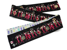 画像をギャラリービューアに読み込む, 半幅帯 WAKKA 単品 黒 サンタパレード 半巾帯 リバーシブル 日本製 帯結びのアレンジし放題 クリスマスに