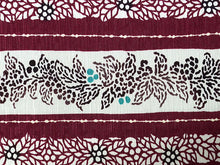 画像をギャラリービューアに読み込む, 半幅帯 WAKKA 単品 紺 クリーム 渋赤 サンタクロース 半巾帯 リバーシブル 日本製 帯結びのアレンジし放題 クリスマスに