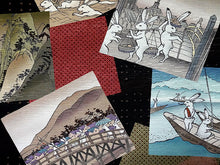 画像をギャラリービューアに読み込む, 京袋帯 WAKKA帯 単品 黒 うさぎ 東海道五十三次 帯 正絹 兎 動物柄 着物 カジュアル レディース 日本製 お正月・美術館・お食事会に