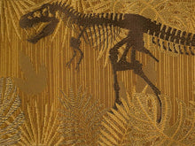 画像をギャラリービューアに読み込む, 半幅帯 単品 渋イエロー 恐竜 ベージュ 網代柄 長尺だから帯結びアレンジを楽しめる 日本製 細帯