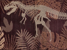 画像をギャラリービューアに読み込む, 半幅帯 単品 ブラウン 恐竜 渋イエロー 網代柄 長尺だから帯結びアレンジを楽しめる 日本製 細帯