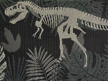 画像をギャラリービューアに読み込む, 半幅帯 単品 ブラック 恐竜 渋イエロー 網代柄 長尺だから帯結びアレンジを楽しめる 日本製 細帯