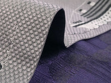 画像をギャラリービューアに読み込む, 半幅帯 単品 ローズグレー 船 パープル 幾何学柄 長尺だから帯結びアレンジを楽しめる 日本製 細帯