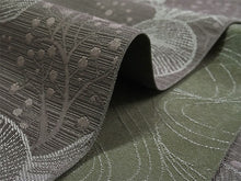 画像をギャラリービューアに読み込む, 半幅帯 単品 モカブラウン 貝 珊瑚 モスグリーン 流水 長尺だから帯結びアレンジを楽しめる 日本製 細帯