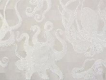 画像をギャラリービューアに読み込む, 半幅帯 単品 オフホワイト 蛸 グレー 幾何学柄 長尺だから帯結びアレンジを楽しめる 日本製 細帯