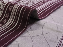画像をギャラリービューアに読み込む, 半幅帯 単品 ワインレッド 縞 ねこ 渋ピンク 猫 長尺だから帯結びアレンジを楽しめる 日本製 細帯