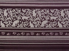 画像をギャラリービューアに読み込む, 半幅帯 単品 ワインレッド 縞 ねこ 渋ピンク 猫 長尺だから帯結びアレンジを楽しめる 日本製 細帯