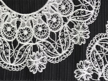 画像をギャラリービューアに読み込む, 半幅帯 単品 ブラック レース柄 渋パープル 雪花 長尺だから帯結びアレンジを楽しめる 日本製 細帯