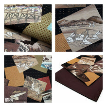 画像をギャラリービューアに読み込む, 2025新春福袋! 帯 帯留 三分紐 3点セット WAKKA 京袋帯 正絹 黒 うさぎ 東海道五十三次 帯締めストッパープレゼント♪