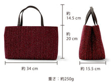 画像をギャラリービューアに読み込む, 着物バッグ レディース 単品 レッド ラメ 和装にも洋装にも合う 横長で大容量 軽量 おしゃれ