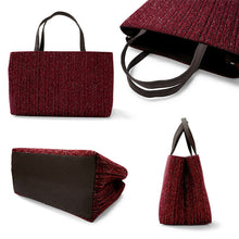 画像をギャラリービューアに読み込む, 新春 福袋 2点セット (着物バッグ 3カラー × エプロン 3カラー ) レディース 軽量&いっぱい入る 横長ハンドバッグ 外食の時のエプロンとともに