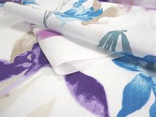 画像をギャラリービューアに読み込む, 浴衣 反物 知多木綿 お仕立て付き ホワイト地 あやめ 手染め 日本製 自分サイズにお誂え