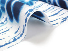 画像をギャラリービューアに読み込む, 浴衣 反物 知多木綿 お仕立て付き ホワイト地 絞り 花 手染め 日本製 自分サイズにお誂え