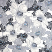 画像をギャラリービューアに読み込む, 浴衣 反物 知多木綿 お仕立て付き ライトグレー地 椿 手染め 日本製 自分サイズにお誂え