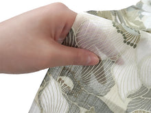 画像をギャラリービューアに読み込む, 浴衣 反物 知多木綿 お仕立て付き 薄緑地 椿 手染め 日本製 自分サイズにお誂え