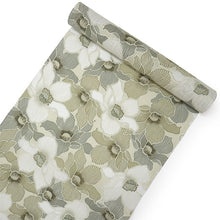 画像をギャラリービューアに読み込む, 浴衣 反物 知多木綿 お仕立て付き 薄緑地 椿 手染め 日本製 自分サイズにお誂え