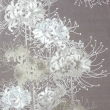 画像をギャラリービューアに読み込む, 浴衣 反物 知多木綿 お仕立て付き グレー地 彼岸花 手染め 日本製 自分サイズにお誂え