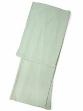 画像をギャラリービューアに読み込む, 洗える 着物 江戸小紋 単衣 Mサイズ グリーン 万筋 縞 自宅で洗濯できる 東レシルック