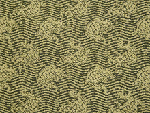 画像をギャラリービューアに読み込む, 洗える 着物 江戸小紋 単衣 Mサイズ カーキイエロー 荒磯 自宅で洗濯できる 東レシルック