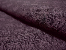 画像をギャラリービューアに読み込む, 洗える 着物 江戸小紋 単衣 Lサイズ パープル 荒磯 自宅で洗濯できる 東レシルック
