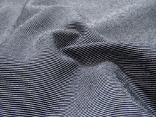 画像をギャラリービューアに読み込む, 洗える 着物 江戸小紋 単衣 Lサイズ インディゴ 万筋 縞 自宅で洗濯できる 東レシルック