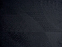 画像をギャラリービューアに読み込む, 正絹 小紋 反物 丹後ちりめん ブラック 幾何学 亀甲 麻の葉 自分サイズにお仕立てできるフルオーダー付き