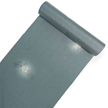 画像をギャラリービューアに読み込む, 正絹小紋 反物 ブルーグレー 鳥獣戯画 手描き 1点もの 紬生地 アタカス 与那国蚕 自分サイズにお仕立てできるフルオーダー付き