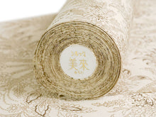 画像をギャラリービューアに読み込む, 東レ洗える着物反物 フルオーダー仕立て付き 小紋 ベージュ 更紗 パームリーフ 東レシルック 静電気が起きにくいのに、自宅洗濯OK 袷・単衣着物に