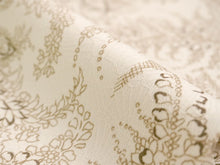 画像をギャラリービューアに読み込む, 東レ洗える着物反物 フルオーダー仕立て付き 小紋 ベージュ 更紗 パームリーフ 東レシルック 静電気が起きにくいのに、自宅洗濯OK 袷・単衣着物に