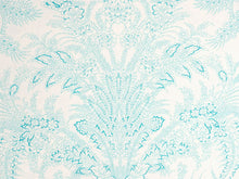 画像をギャラリービューアに読み込む, 東レ洗える着物反物 フルオーダー仕立て付き 小紋 ホワイト 水色 更紗 パームリーフ 東レシルック 静電気が起きにくいのに、自宅洗濯OK 袷・単衣着物に