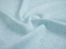 画像をギャラリービューアに読み込む, 東レ洗える着物反物 フルオーダー仕立て付き 小紋 ライトブルー 小花 唐草 東レシルック 静電気が起きにくいのに、自宅洗濯OK 袷・単衣着物に